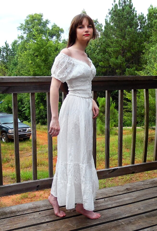 Tender white dress