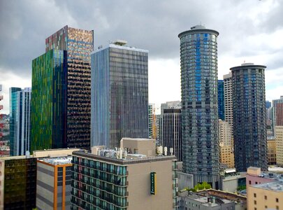 Seattle highrise buildings photo