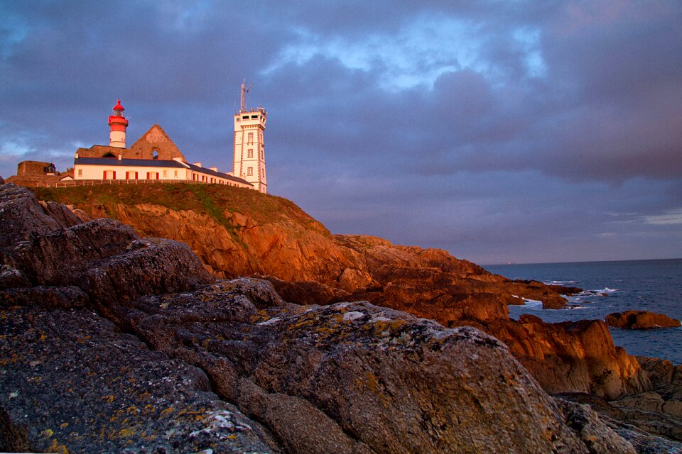 Sunset rocky coast atlantic coast