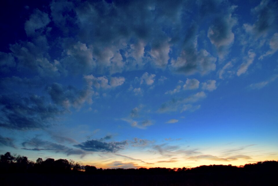 Twilight sky landscape