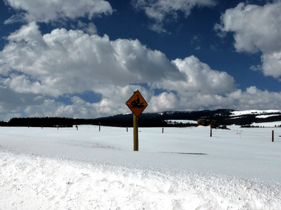 Snow sports snowmobile