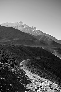 Pathway mountains hills photo