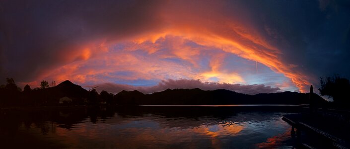 Panorama abendstimmung nature photo