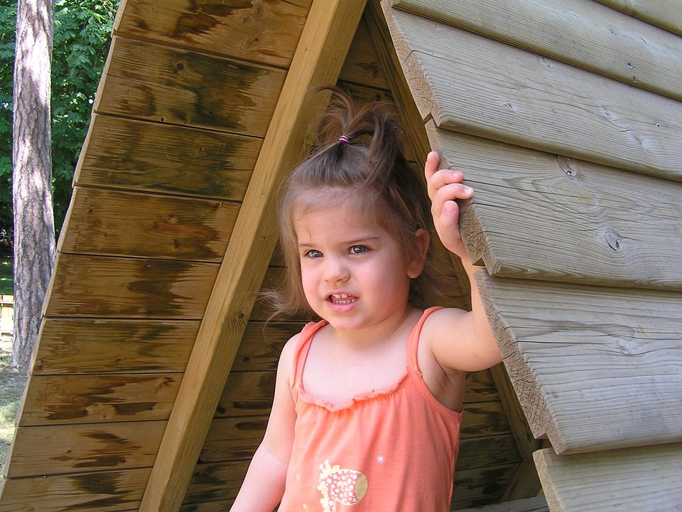 Balatonfüred children's playground little girl