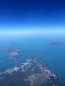 Flight island ocean