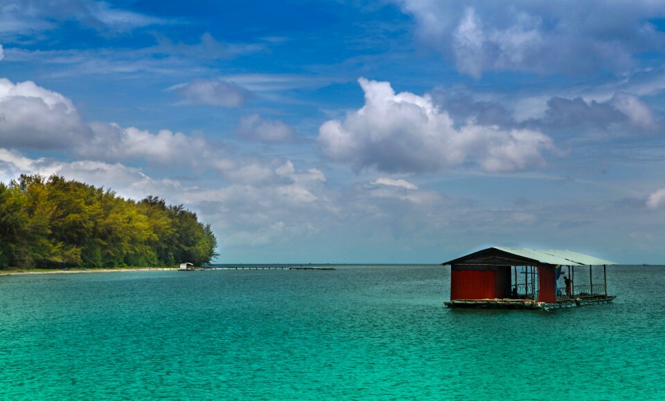 Ocean floating house