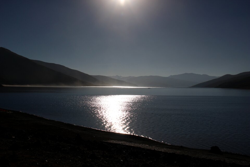 Mountain landscape lake