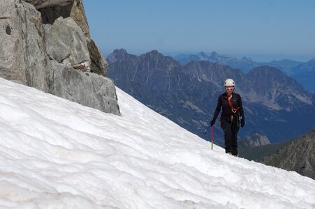 Glacier woman climb photo
