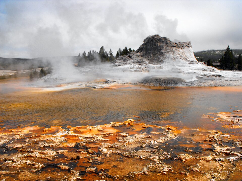 Geyser yellowstone old