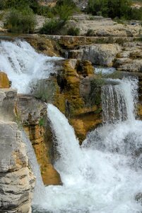 Waterfall river water courses photo