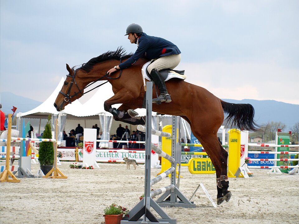 Leaping competition in air