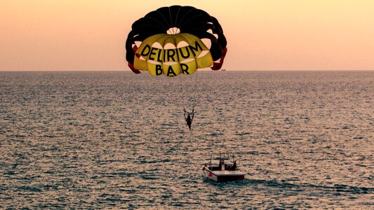 Sky extreme parachute photo