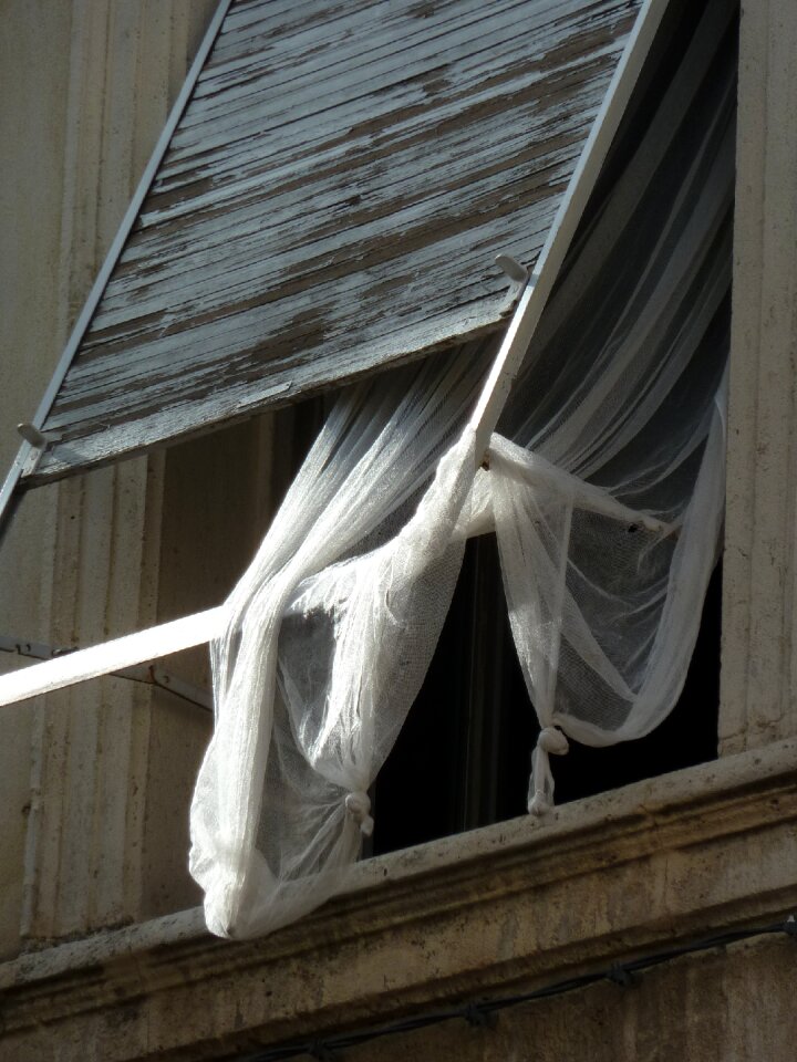 Curtain expired still life