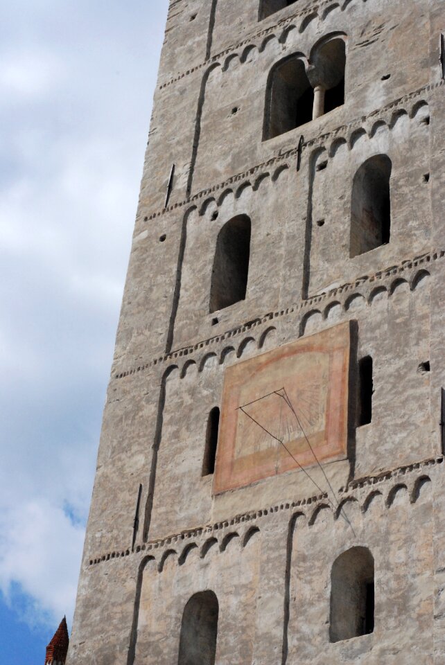 Bell tower sundial