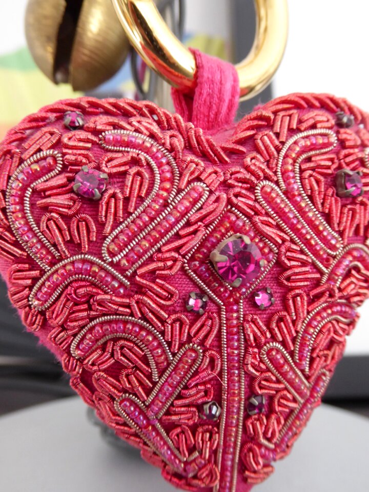 Red beads needlework