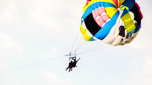 Sky extreme parachute photo