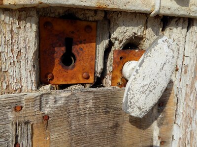 Wooden door old expired photo