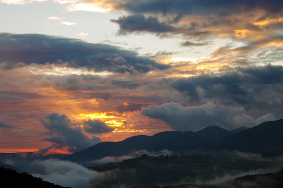 Mist nightfall evening