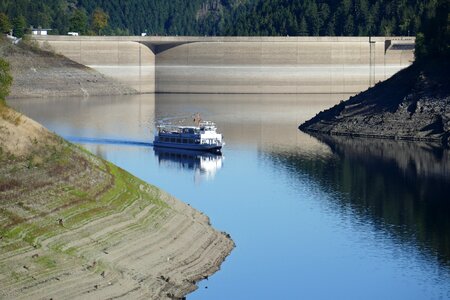 Excursion steamer reservoir water