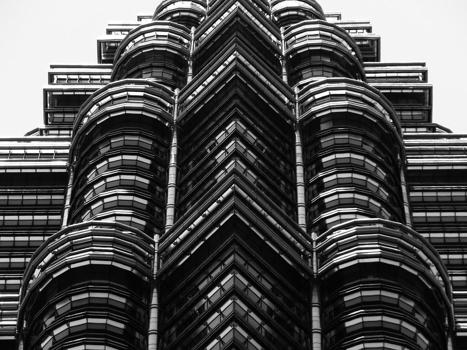 Skyscraper building architecture