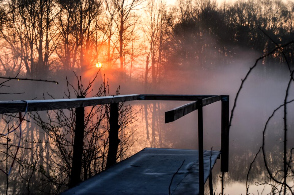 Lake morning light morgenrot