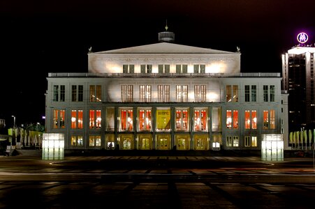 City view spotlight building