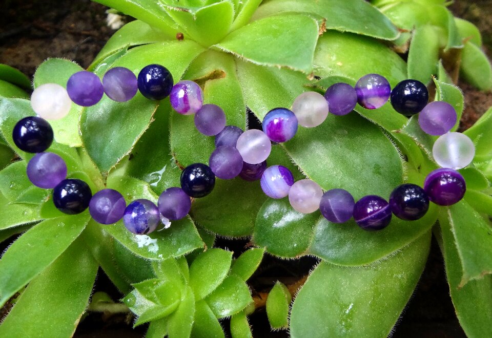 Jewelry semiprecious purple photo