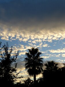 Skies evening south of france
