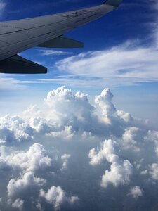 Cloud flight plane photo