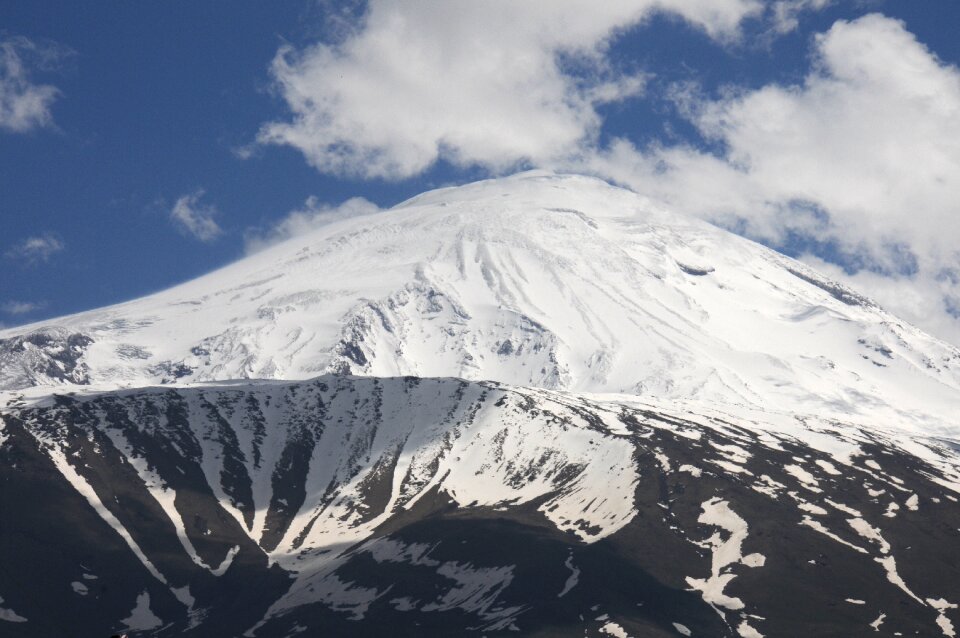 Landscape snow top