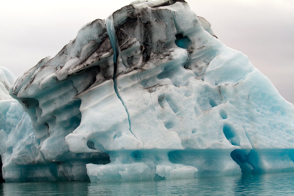 Glacier icebergs lagoon