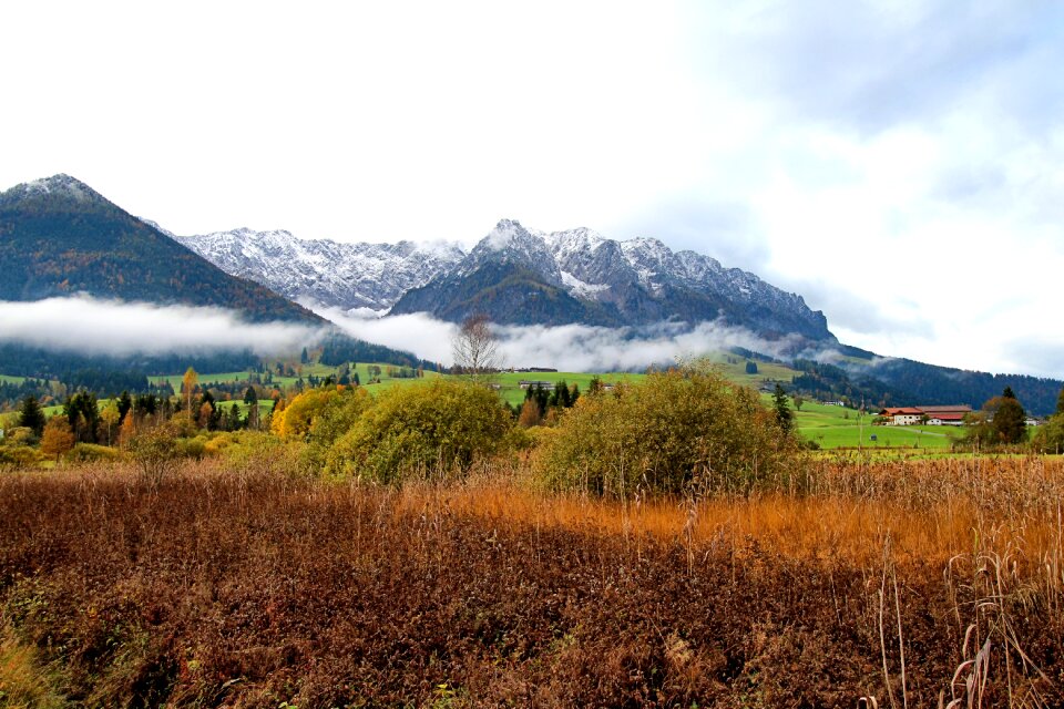 October autumn landscape mountains