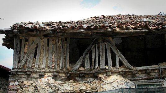 Old architecture house abandoned photo