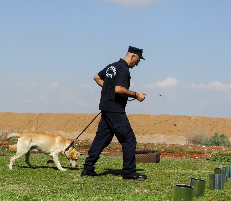 Police animal officer photo