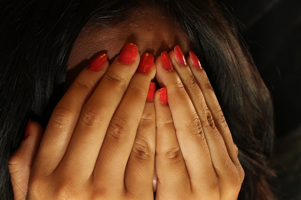 Hands shame shyness