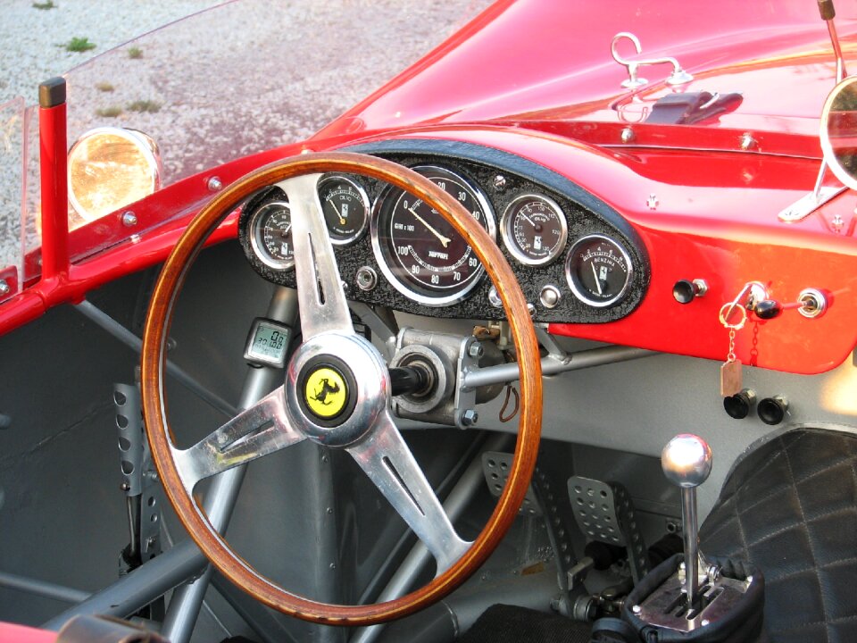 Sports car automobile red
