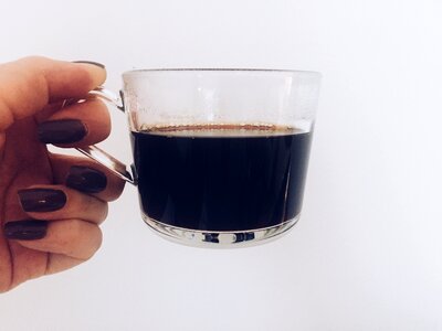 Drink dark coffee mug photo