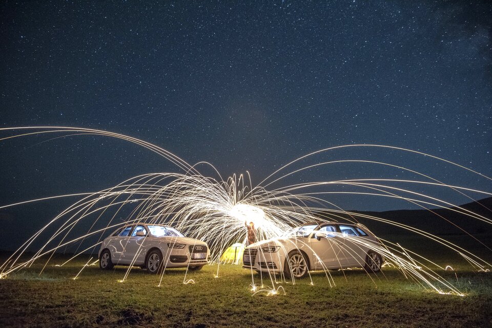 Sparks firework prairie