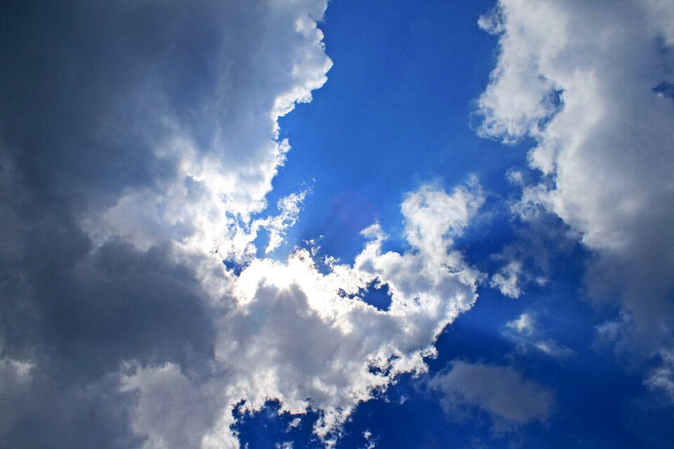 Clouds white edged