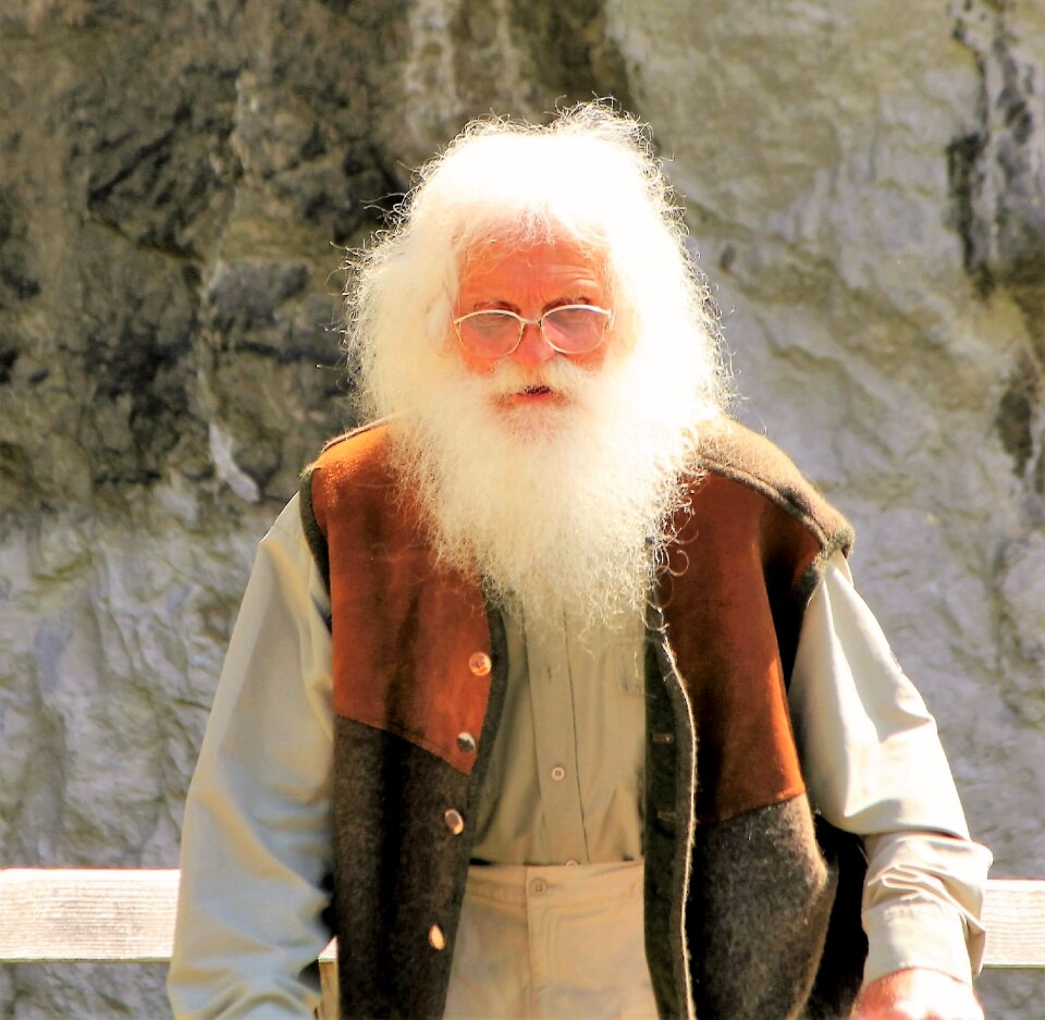 White bearded unique