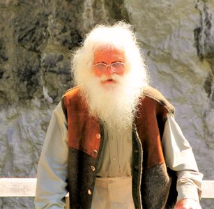 White bearded unique
