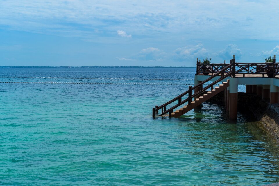 Resort recreation area beach