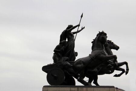 Horse silhouette chariot uk