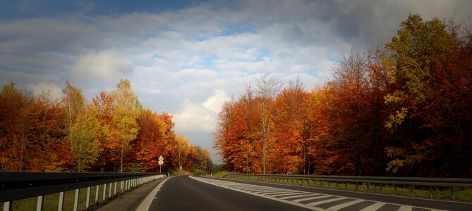 Olkusz highway scenically