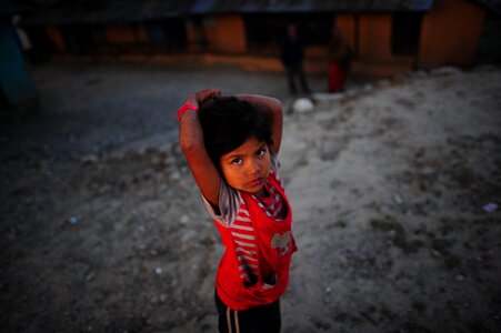 Portrait nepalese children
