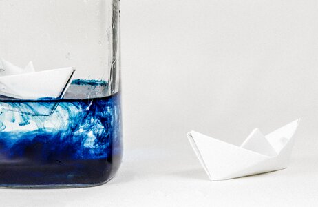 Ship water blue