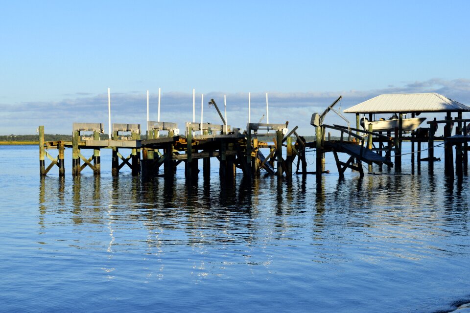 Pier outdoors debris