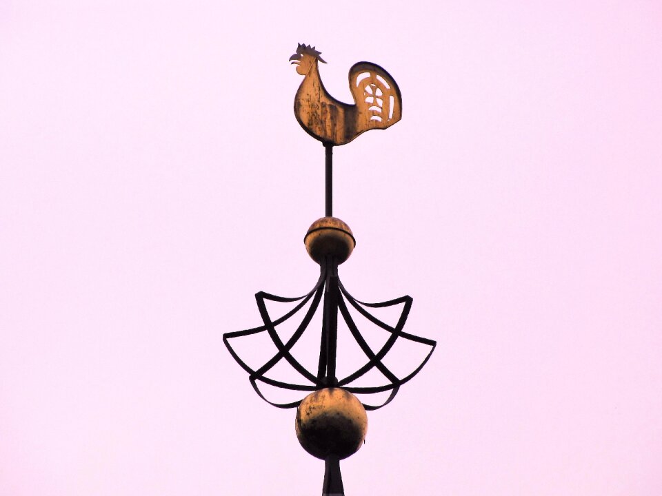 Weather vane spire ornament