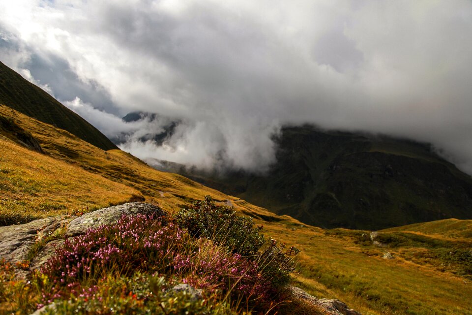 Vorarlberg mountains clouds