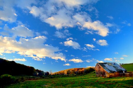 Sky rural wooden photo